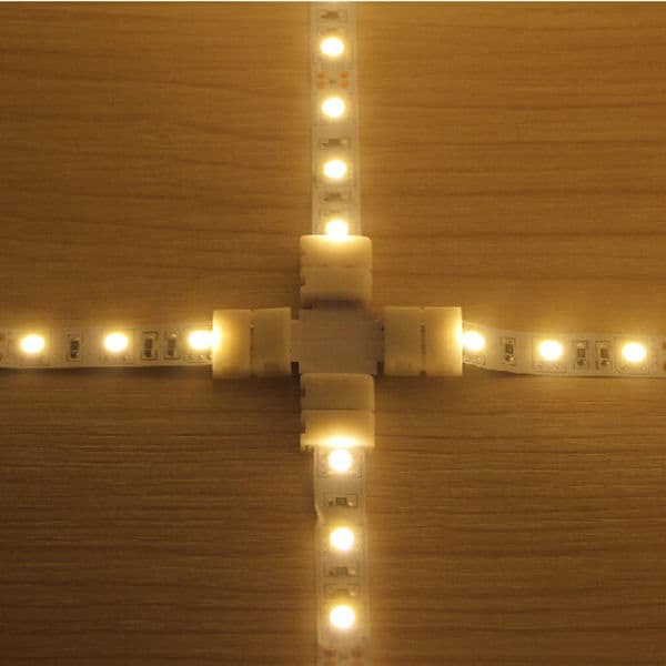 x shape light strips connector